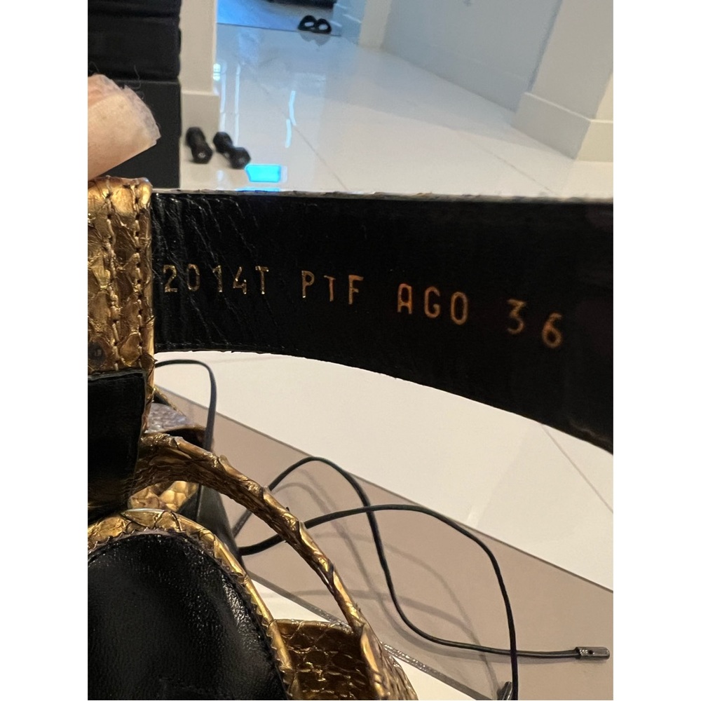 Tom Ford Metallic Python Heels - image 7